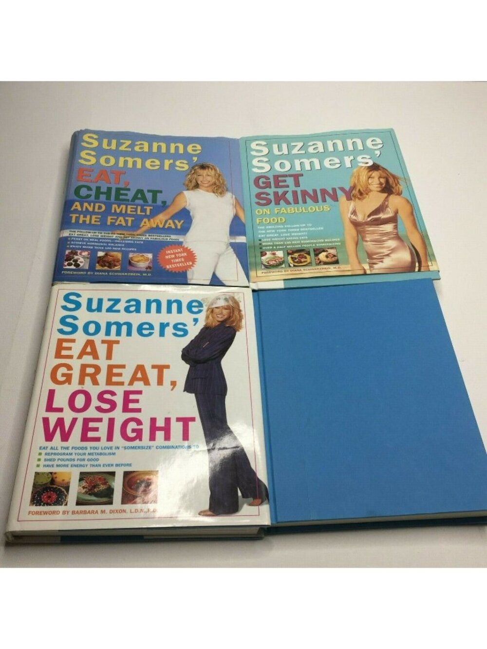 Suzanne Somers Lot 4 Get Skinny Food Lose Weight Eat Cheat Free Diet Books Set